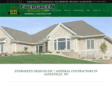 Tablet Screenshot of evergreen-designs-inc.com